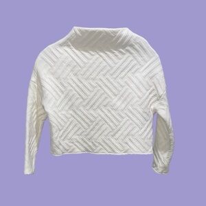 Zara White Quilted Top